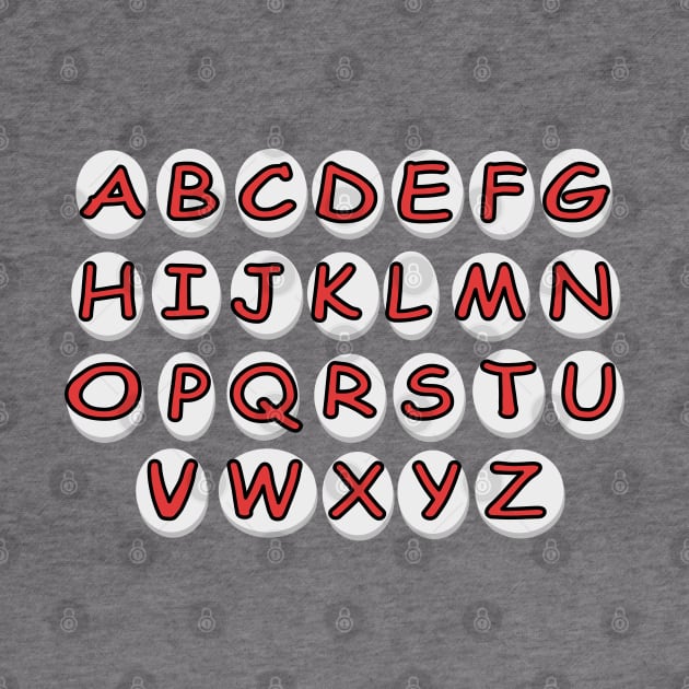 English alphabet. Letters. Back to school soon. Teaching children. Younger students. by grafinya